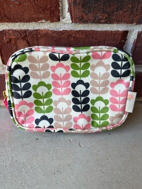 Orla Kiely Make Up Bag Toiletries Small Floral Zip Around ii